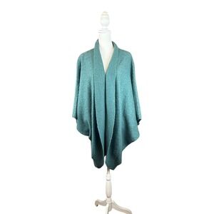 Bitte Kai Rand Copenhagen Cardigan Teal Mohair Wool Blend Cocoon One Size